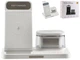 Бездротовий зарядний пристрій 15W 5in1 для смартфонів iPhone AirPods iWatch білий з кабелем Type-C - зображення 7