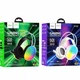 Игровые наушники Hoco W109 Rich 50мм USB 3.5mm черный для геймеров с RGB подсветкой и микрофоном - зображення 2