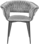 Крісло велюрове Hedo Glamour Сіре 100078 (5907184130538) - зображення 2