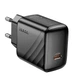 Сетевое зарядное устройство 25W USB-C 100-240V компактное Hoco CS24A черный - изображение 3