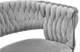 Крісло велюрове Hedo Glamour Сіре 100078 (5907184130538) - зображення 7