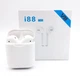 Bluetooth стерео гарнітура i88 TWS біла з мікрофоном 5 годин роботи 5.0 USB micro-usb пластик soft touch - зображення 6