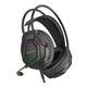 Игровые наушники Borofone BO105 Thunder 50мм USB AUX черные с RGB подсветкой для компьютера - изображение 5