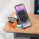 Бездротовий зарядний пристрій 15W USB Type-C для смартфонів iWatch та гарнітур Borofone BQ34 чорний - зображення 8