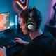 Игровые наушники Borofone BO112 Wave 50мм динамики 2м кабель USB AUX черный - изображение 3