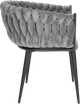 Крісло велюрове Hedo Glamour Сіре 100077 (5907184130514) - зображення 3