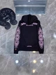 Чоловіче демісезонне худі Chrome Hearts з принтом 2XL чорне (CHRH027) - зображення 3