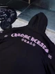 Чоловіче демісезонне худі Chrome Hearts з принтом 2XL чорне (CHRH027) - зображення 5