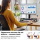 Подставка для монитора Onvyx RGB с беспроводной зарядкой Qi и USB-хабом 3×USB, эргономичная подставка для ПК и ноутбука Черная - изображение 5