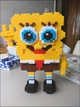 3D Конструктор Sponge Bob Bricks 33 см Фігурка Губка Боб Квадратні штанці Набір Міні Блоки (01711) - зображення 3