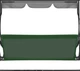 Siedzisko do huśtawki ogrodowej Springos GS1002 110 x 90 cm Zielone - obraz 2