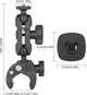 Комплект креплений для экшн-камер GoPro, Insta360 HQS-Bundle-N02 на мотоцикл, ветровое стекло, бак, руль, трубу - изображение 2