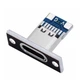 Разъём USB Type C 2 pin female с монтажной платой и отверстиями - изображение 5