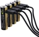 Аккумуляторная батарея Verico Loop Energy PRO AA USB Type-C 2220 mAh / 3330 mWh-1.5 V Li-ion 4 шт./уп. (1UDBT-A6WEAC-NN) - изображение 4
