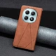 Чехол-книжка с карманами UniCase Geometric Pattern для Xiaomi Redmi Note 15 Pro 5G - Brown - изображение 6