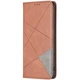 Чехол-книжка с карманами UniCase Geometric Pattern для Xiaomi Redmi Note 15 Pro 5G - Brown - изображение 2