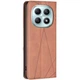 Чехол-книжка с карманами UniCase Geometric Pattern для Xiaomi Redmi Note 15 Pro 5G - Brown - изображение 3