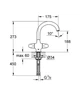 Змішувач для раковини GROHE ARIA 31043000 - зображення 2