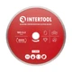 Диск отрезной алмазный, со сплошной кромкой, 180 мм, 22-24%, 8600 об/мин INTERTOOL CT-3009 - изображение 1