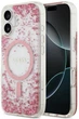Etui Guess Resin Bottom Glitter MagSafe do Apple iPhone 17 Pink (GUHMP17SRGRGEP) - obraz 1