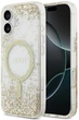 Etui Guess Resin Bottom Glitter MagSafe do Apple iPhone 17 Gold (GUHMP17SRGRGED) - obraz 1