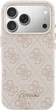 Etui Guess 4G Script MagSafe do Apple iPhone 17 Pro Pink (GUHMP17L5P4FWMSP) - obraz 3