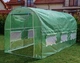 Садовая теплица 9 м² (4,5 × 2 × 2 м) с окнами, армированная пленка UV-4, Зеленая - изображение 10