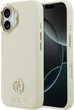 Etui Guess Grained Strass Logo MagSafe do Apple iPhone 17 Beige (GUHMP17SPGCRMDEE) - obraz 1