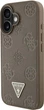 Чохол Guess Grained Hot Stamp Peony Triangle Logo MagSafe для Apple iPhone 16 Brown (GUHMP16SPGBTMW) - зображення 2