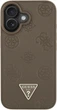 Чохол Guess Grained Hot Stamp Peony Triangle Logo MagSafe для Apple iPhone 16 Brown (GUHMP16SPGBTMW) - зображення 3