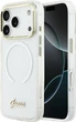 Etui Guess IML Gradient Script Metal MagSafe do Apple iPhone 17 Pro White (GUHMP17L5HTGMCSH) - obraz 1