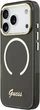 Etui Guess IML Script Metal MagSafe do Apple iPhone 17 Pro Black (GUHMP17L5HTCSMSK) - obraz 2