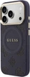 Etui Guess Peony Hot Stamp MagSafe do Apple iPhone 17 Pro Blue (GUHMP17LPSAMSECB) - obraz 2