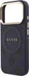 Etui Guess Peony Hot Stamp MagSafe do Apple iPhone 17 Pro Blue (GUHMP17LPSAMSECB) - obraz 6