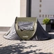 Палатка туристическая двухместная Pop-Up 245×145×100см автоматическая кемпинговая для рыбалки туризма отдыха на природе Зеленая - изображение 5