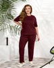 Жіночий легкий спортивний костюм (футболка+штани) Uaclothes 42-44 Бордовий (like37060-174881349) - изображение 2