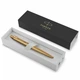 Шариковая ручка Parker "Jotter XL Monochrome Gold" GT BP автоматическая стальной матово-золотой корпус (12 532) - изображение 8