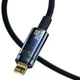 Кабель для iPhone на 2м.Type-C to Lightning Auto Power-Off 20W Blue, Baseus для зарядки та передачі даних (CATS000103) - зображення 3