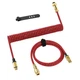 Кабель ATTACK SHARK C01PRO COILED CABLE, Red/ЧЕРВОНИЙ (C01PROR) - зображення 1