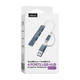 Переходник USB HUB 4в1 Walker WHUB-11 USB+Type-C to USB 3.0 (4 USB порта) серый - изображение 4