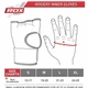 Бинти RDX IS Gel Padded Inner Gloves Hook & Loop Wrist Strap for Knuckle Protection OEKO-TEX® Standard 100 certified Чорний M (HYP-IS2B-M) - зображення 5