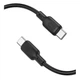 Кабель USB Borofone BX113 Silicone, Type-C to Type-C, 60W, 3m, Черный - изображение 3