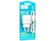 Мережевий зарядний пристрій Hoco C140A, 1USB, QC 18W, кабель USB to MicroUSB, Білий - зображення 4