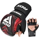 Рукавички Для MMA RDX IMMAF Approved Shooter Grappling Gloves Чорно-Червоний 2XL (GSR-IMF-1R-2XL) - изображение 2