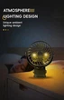 Вентилятор акумуляторний на прищіпці, 720° Rotating, Hanging Clip, Fan, Night Light, 300mAh, 4W, Blue - зображення 9
