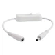 Кабель DC подовжувач F to M (FM) з вимикачем (On/Off) 0.25m (25cm) white - зображення 1