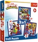 Набір пазлів Trefl 3в1 Спайді: Пригоди Спайді та друзів 20/36/50 елементів 34892 (5900511348927) - зображення 1