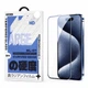 Захисне скло на екран Remax Arge WL-07 для iPhone 16 Pro / iPhone 17 Large Curved Edge Повноекранне Жировідштовхуюче 9H 3D Black - зображення 1