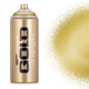 Акрилова фарба-спрей Montana Gold M3010 Gold Matt (Золотий мат) 400 мл - зображення 1