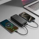 Повербанк XO PB313, Light display mobile power, 20000mAh, Black - зображення 5